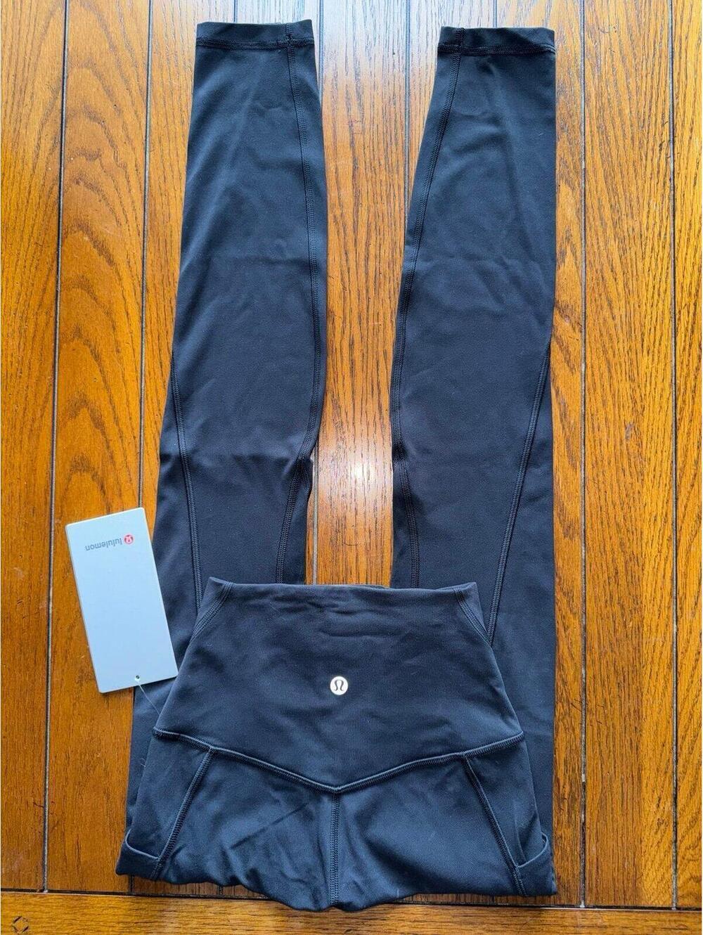 Lululemon Align With Pockets High Rise 28” Black Size 0 NWT